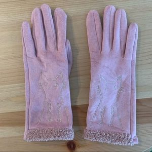NWOT embroidered tech gloves